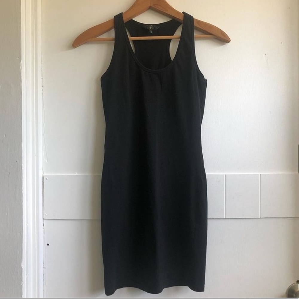 Bodycon Mini Racerback Basics Black Dress